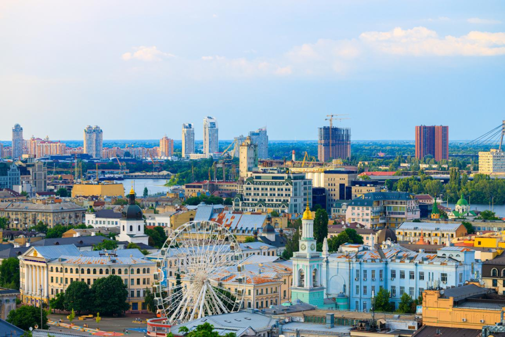 Kyiv skyline Ukraine