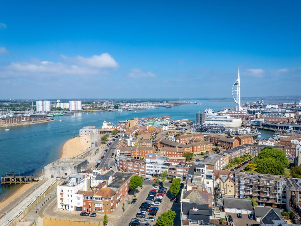 Portsmouth cityscape UK