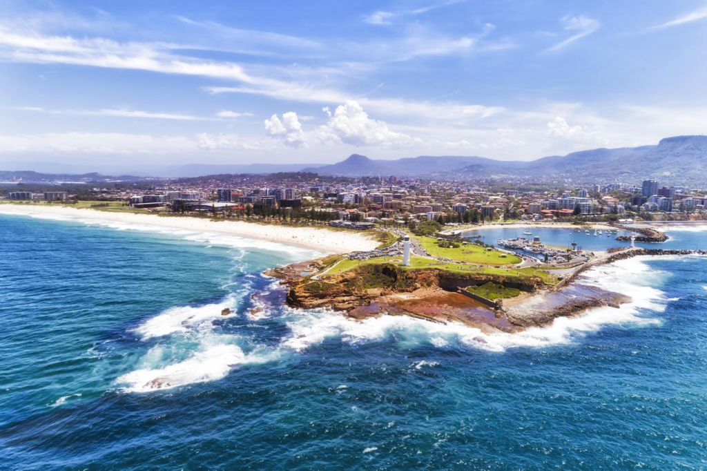 Wollongong beaches and coastal landmarks