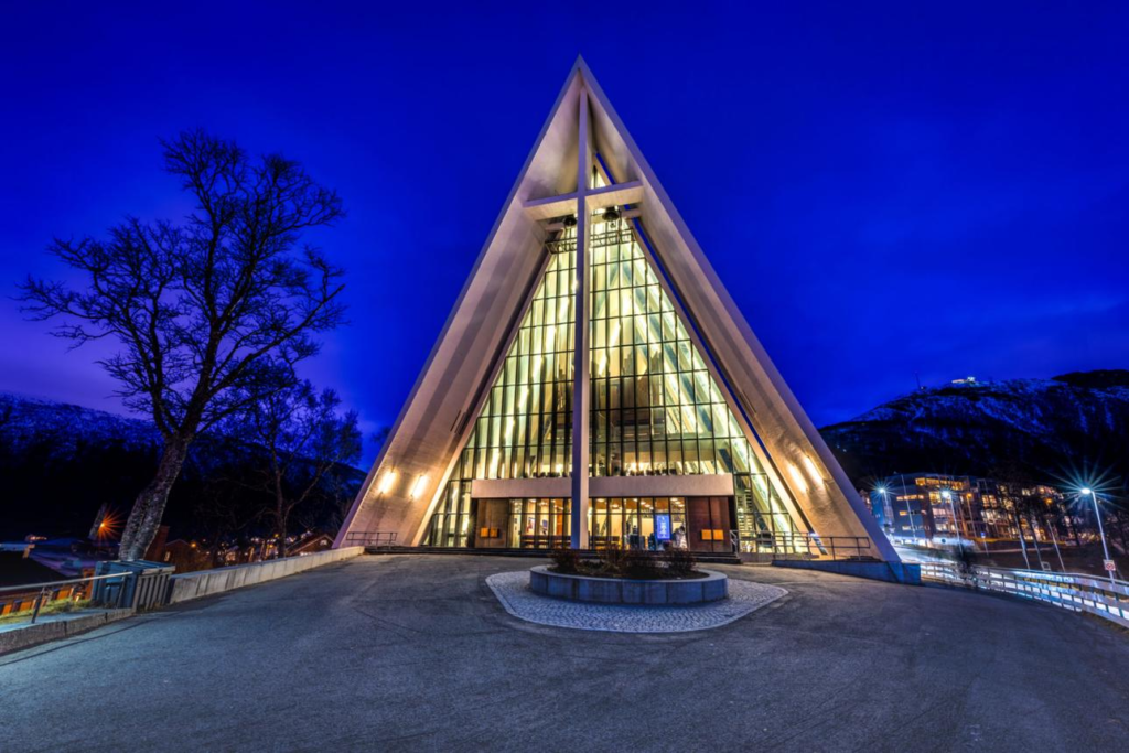 Arctic Cathedral in Tromsø Norway.