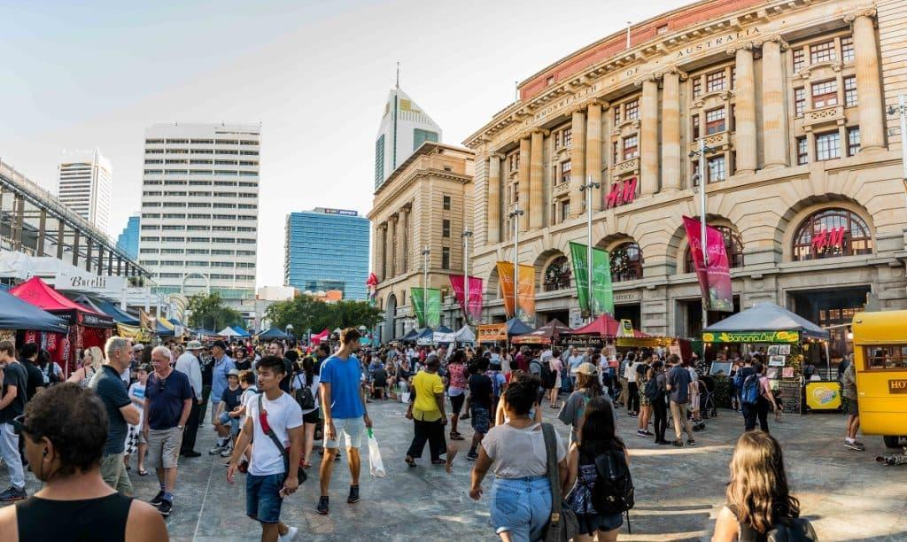 Local streets and markets in Perth