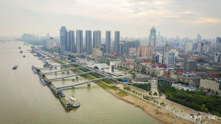 Wuhan riverside and urban areas