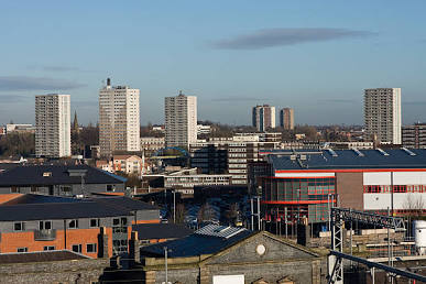 Wolverhampton England city centre