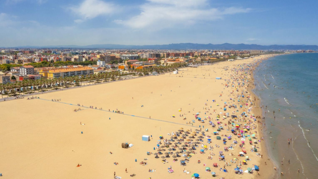Malvarrosa Beach Valencia Spain