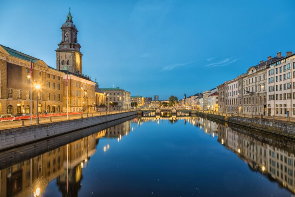 Gothenburg harbor and canals