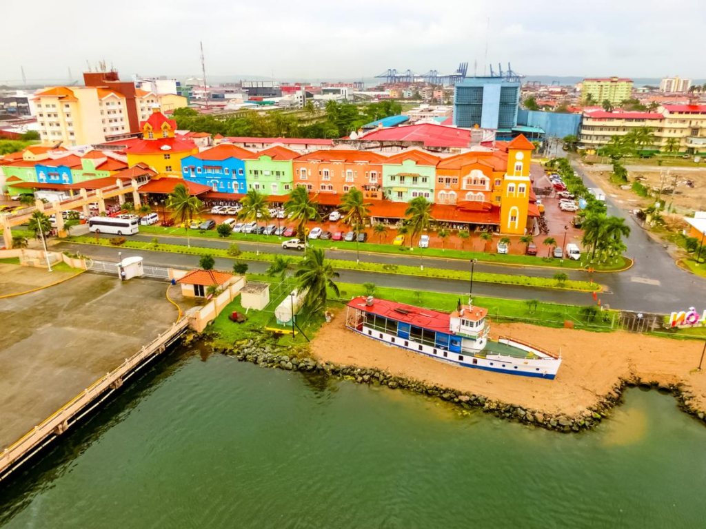 Colón Panama city waterfront
