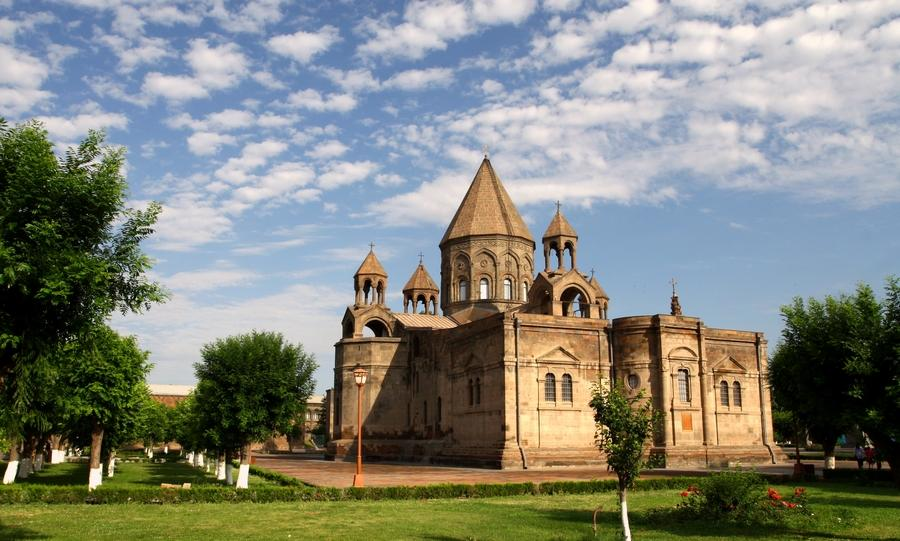 Etchmiadzin Cathedral in Vagharshapat Armenia.