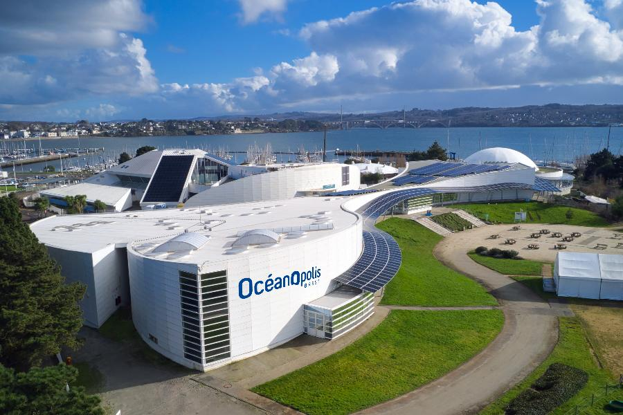 Oceanopolis marine centre in Brest France.