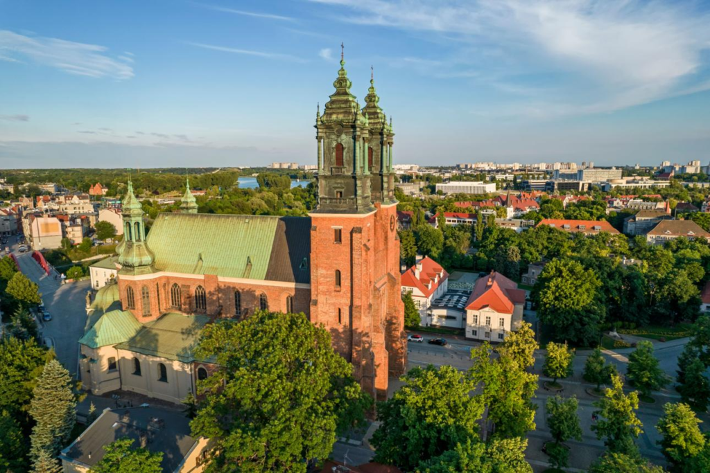 Ostrów Tumski cathedral area in Poznań Poland.