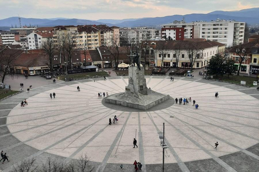 City centre of Kraljevo Serbia.