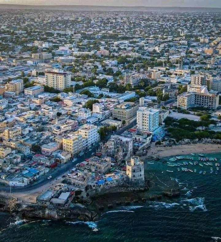 Panoramic view of Mogadishu, Somalia